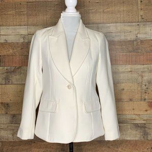Focus 2000 White Sports Dress Coat Blazer Jacket 6